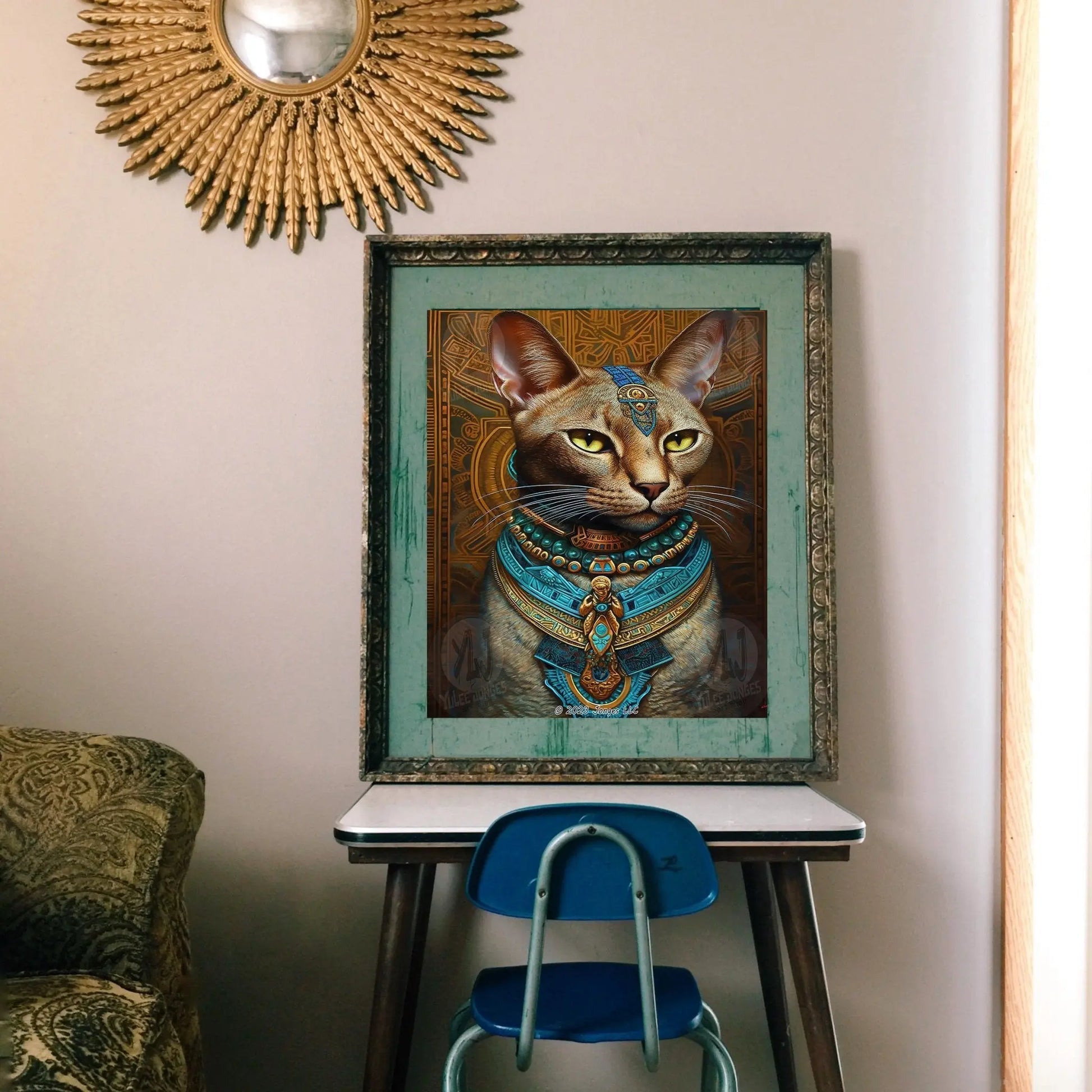 Golden Sphinx - Cat Diamond Painting Kit - YLJ Art Shop - YuLee Jonges