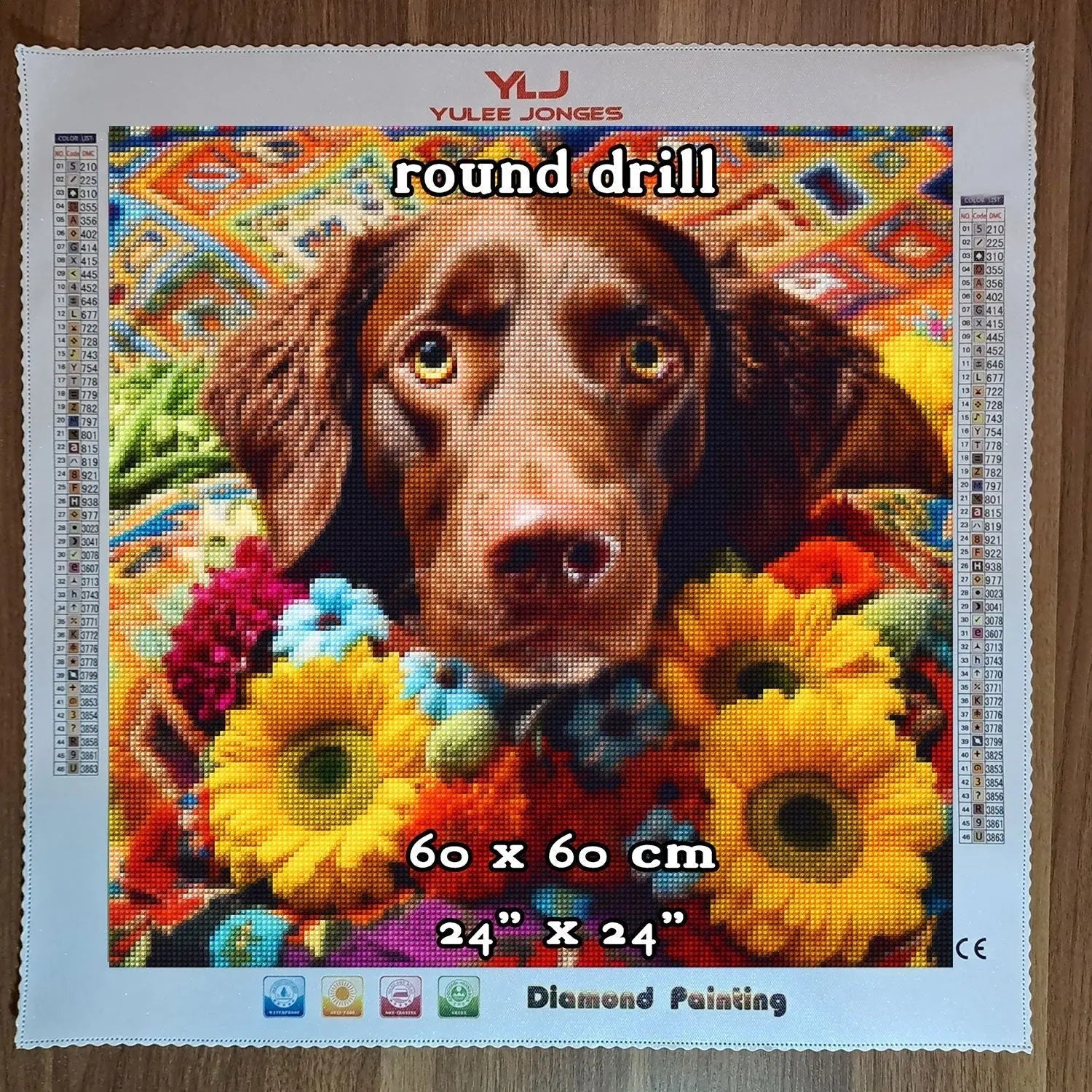 Chocolate Joy - Dog Diamond Painting Kit - YLJ Art Shop - YuLee Jonges