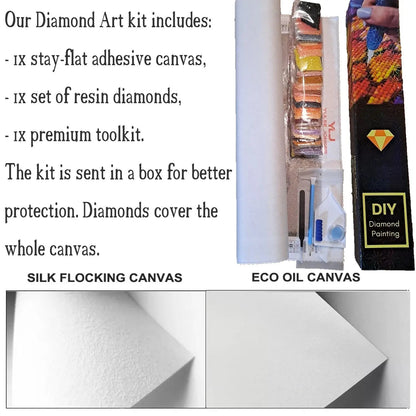 “Golden Oasis“ - Diamond Painting Kit - YLJ Art Shop - YuLee Jonges