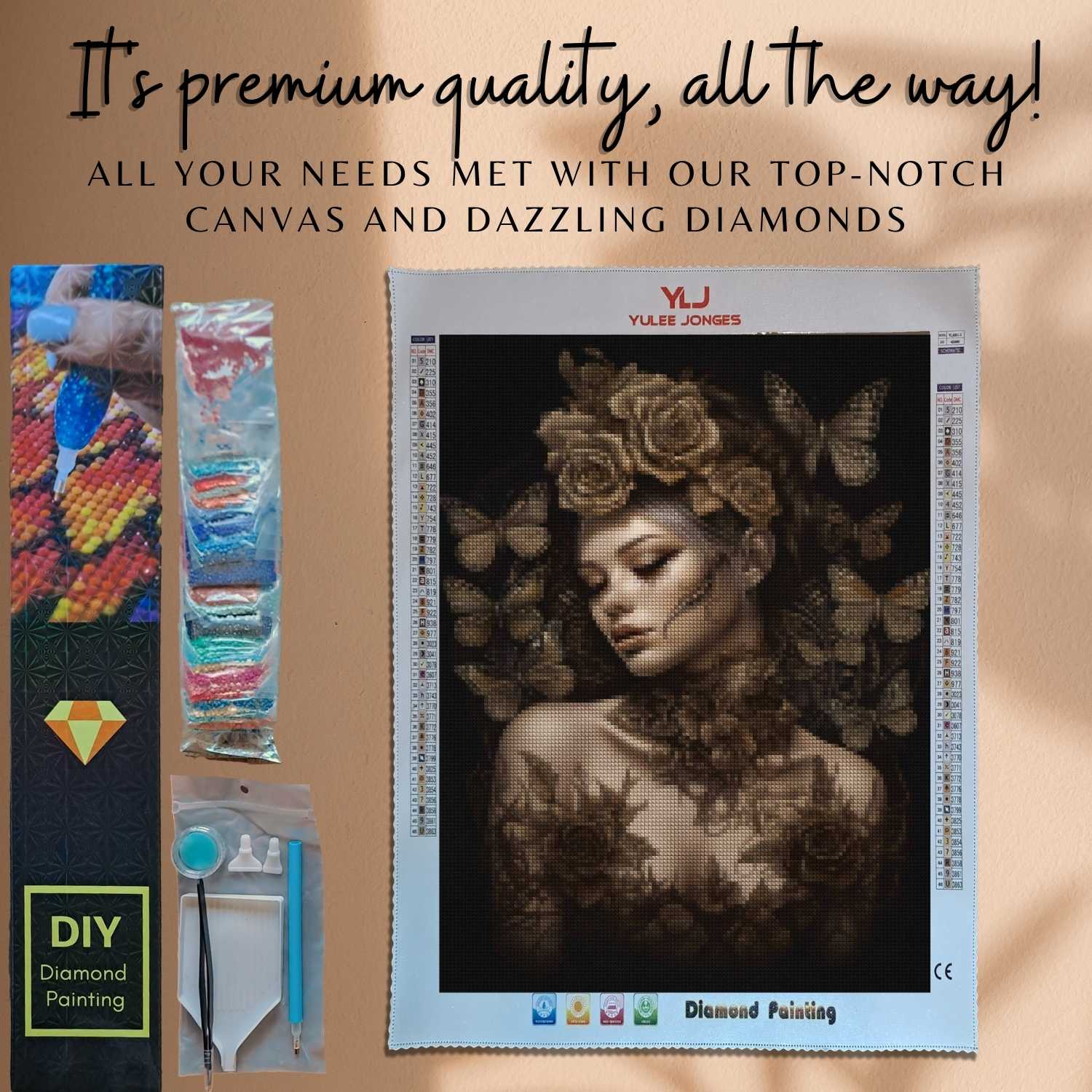 Gothic Fairy Reverie - Portrait Diamond Painting Kit - YLJ Art Shop - YLJ Art Shop