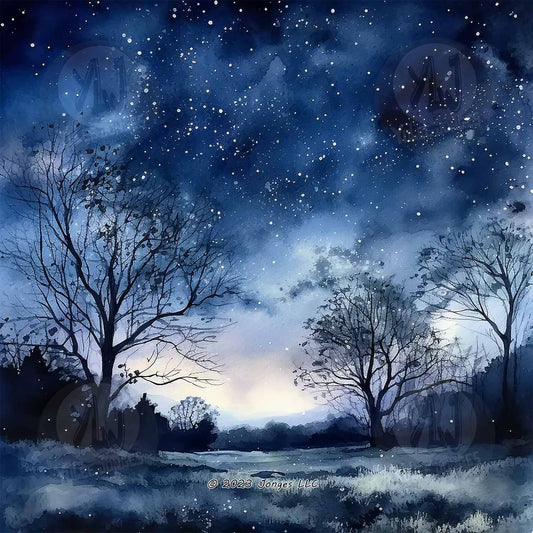 Starry Night Sky - Landscape Diamond Painting Kit - YLJ Art Shop - YLJ Art Shop