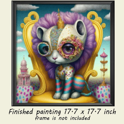 "Surreal Kitty" - Full Drill Diamond Painting Kit - YLJ Art Shop - YuLee Jonges