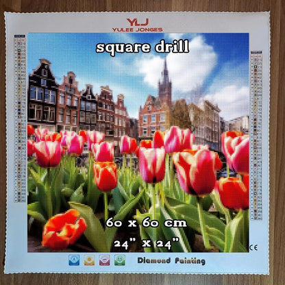 "Tulips From Amsterdam" - Diamond Painting Kit - YLJ Art Shop - YuLee Jonges
