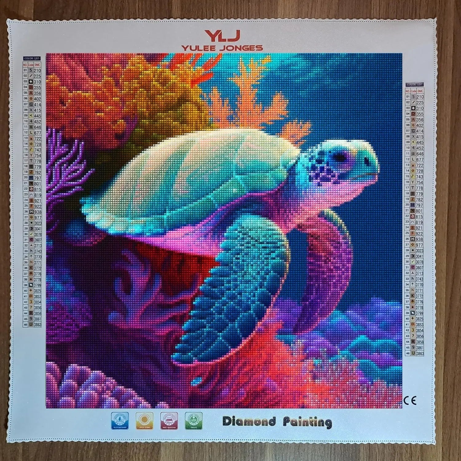 "Turtley Awesome" - Full Drill Diamond Painting Kit - YLJ Art Shop - YuLee Jonges